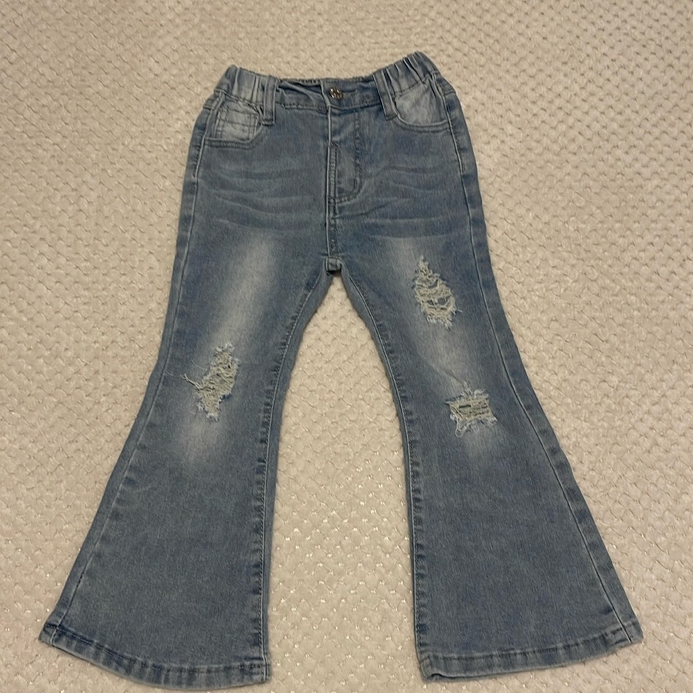 Light Blue Distressed Jeans